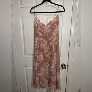 Reformation Blush Floral Maxi Dress